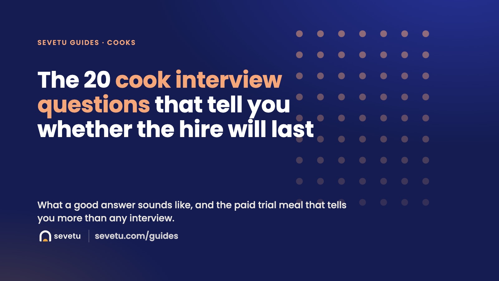 Cover: 20 cook interview questions before you hire