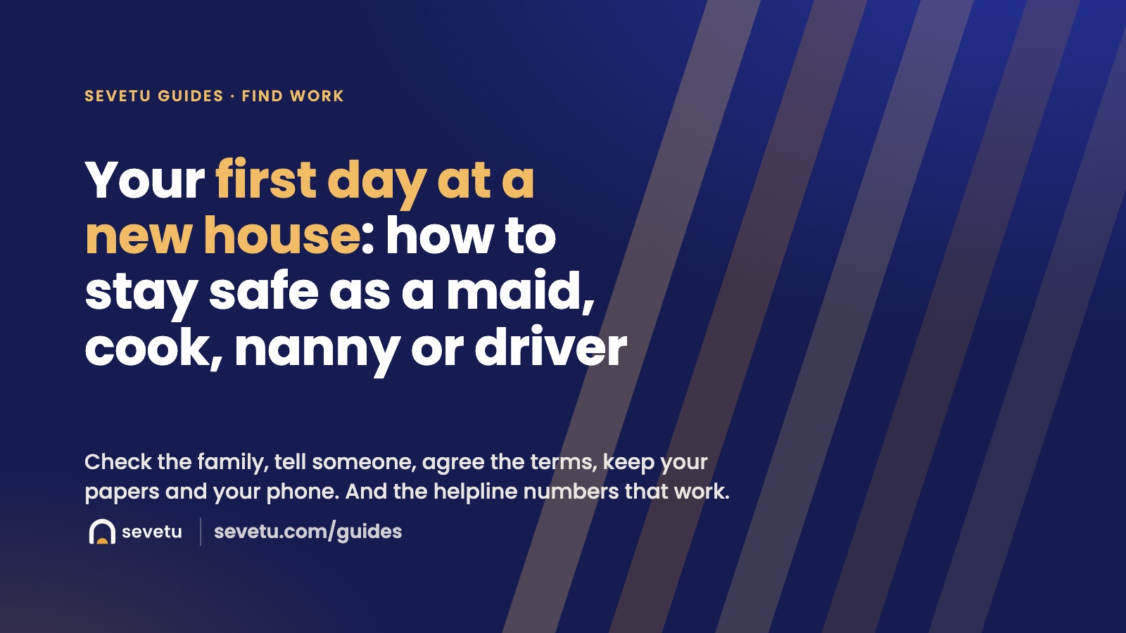Cover: Your first day at a new house, how to stay safe